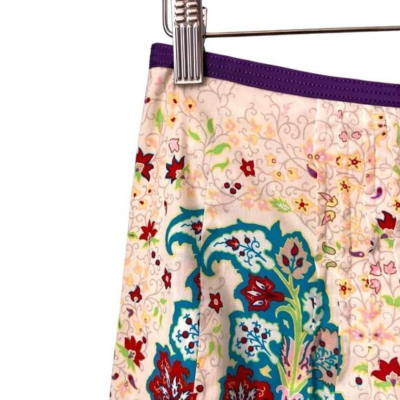 Etro Colorful  Paisley Print Skirt Made in Italy in Size EU 42 - Picture 4 of 7